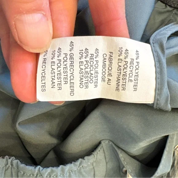 Vouri Men's Bank Shorts, Kashmir Flux Teal Gray Patterned Athletic Shorts, 7”, M - Picture 8 of 13